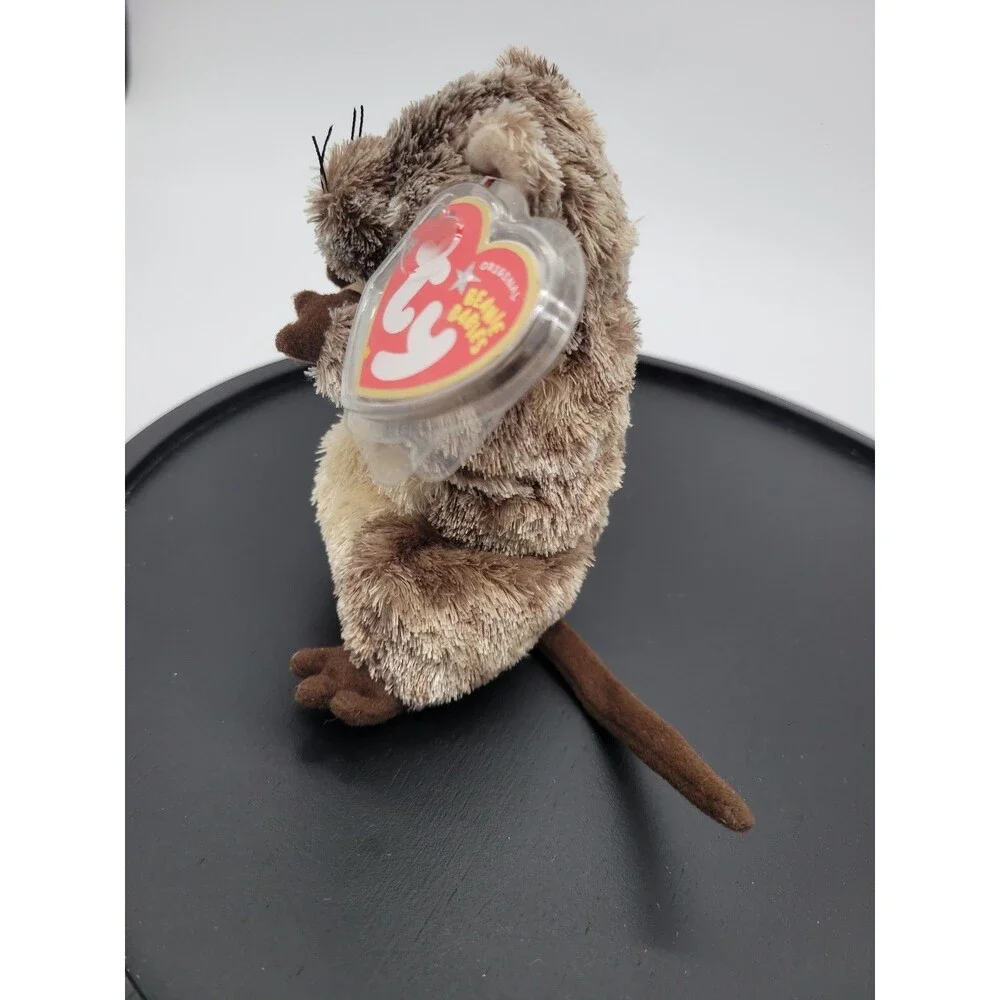 2004 Vintage Ty Beanie Baby CHEESLY Mouse Rat Plush Toy with Tags